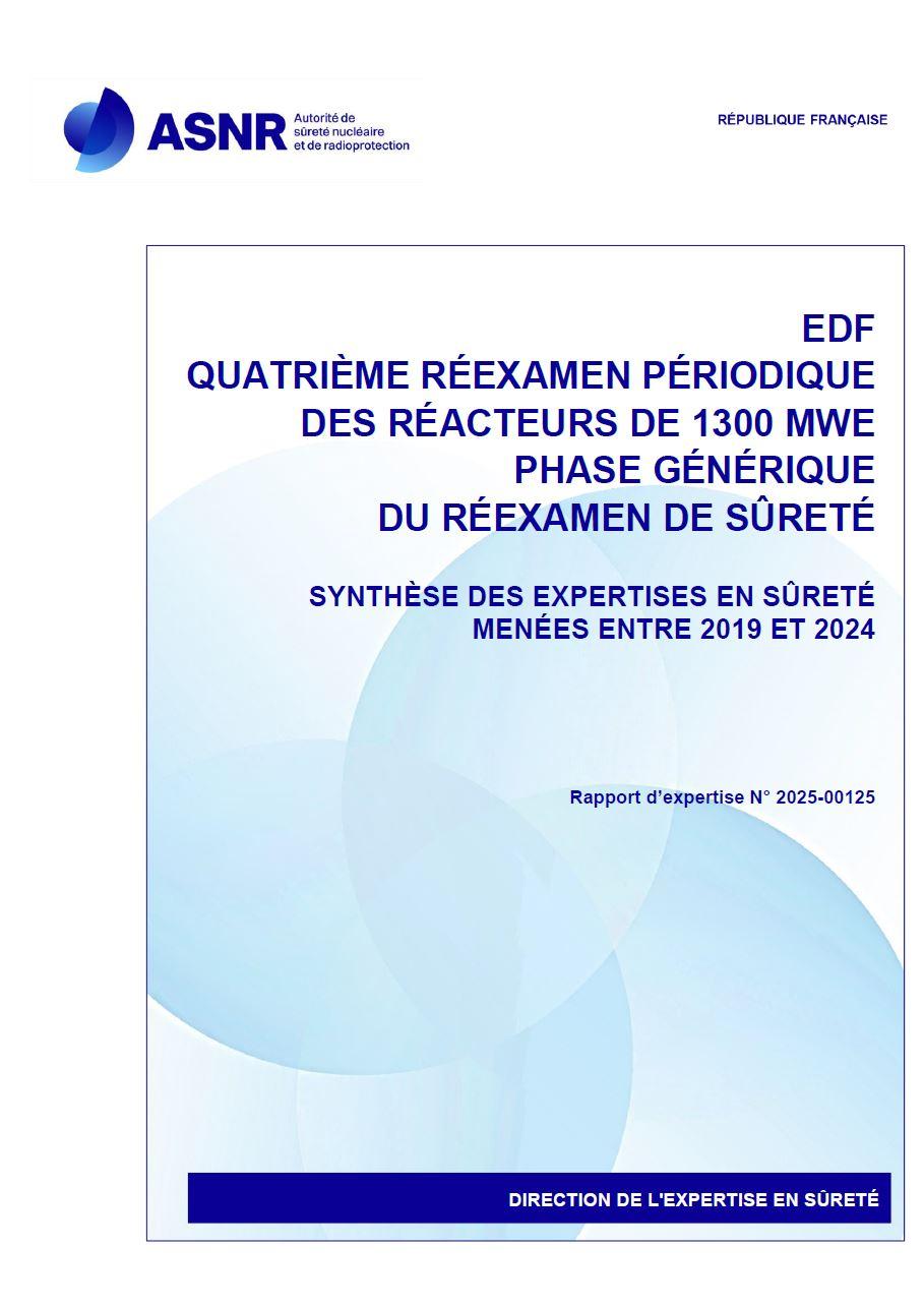 Couverture du rapport de synthèse des expertises RP4 1300