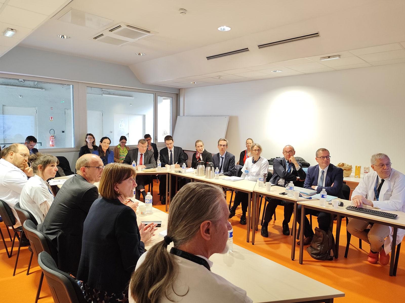 Visite du centre de médecine nucléaire du Groupement hospitalier Est  de Lyon
