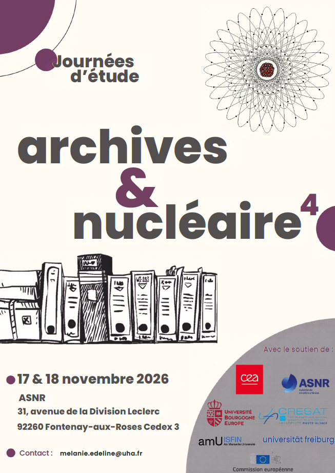 Affiche Journée Archives et Nucléaire 2026