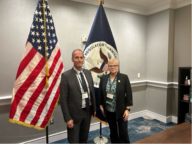 M. Jean-Luc Lachaume, ASNR, et Mme Mirela Gavrilas, Executive Director of Operations, USNRC