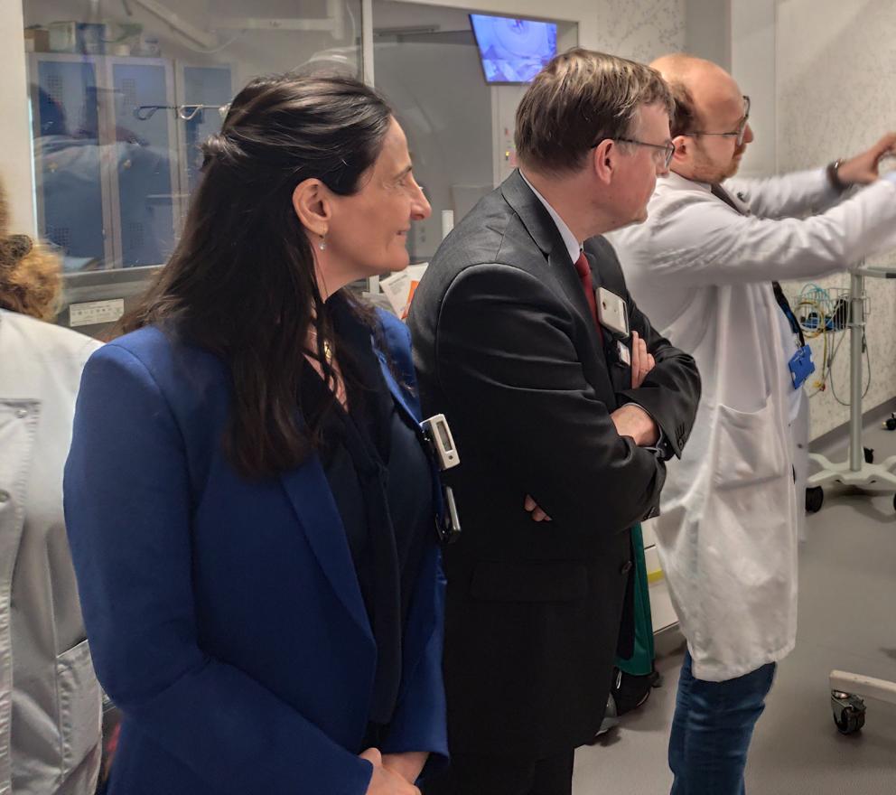Visite du centre de médecine nucléaire du Groupement hospitalier Est de Lyon