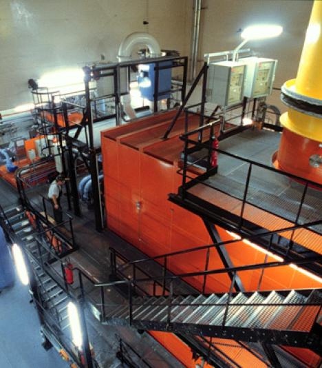 Four d'incinération de l'usine CENTRACO à Marcoule dans le Gard