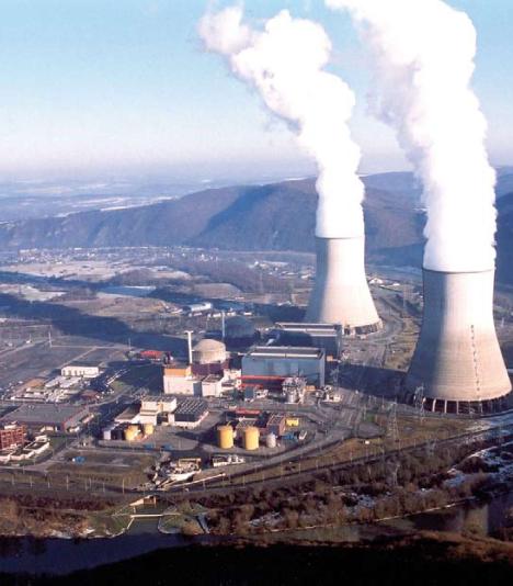 Vue aérienne de la centrale nucléaire de Chooz